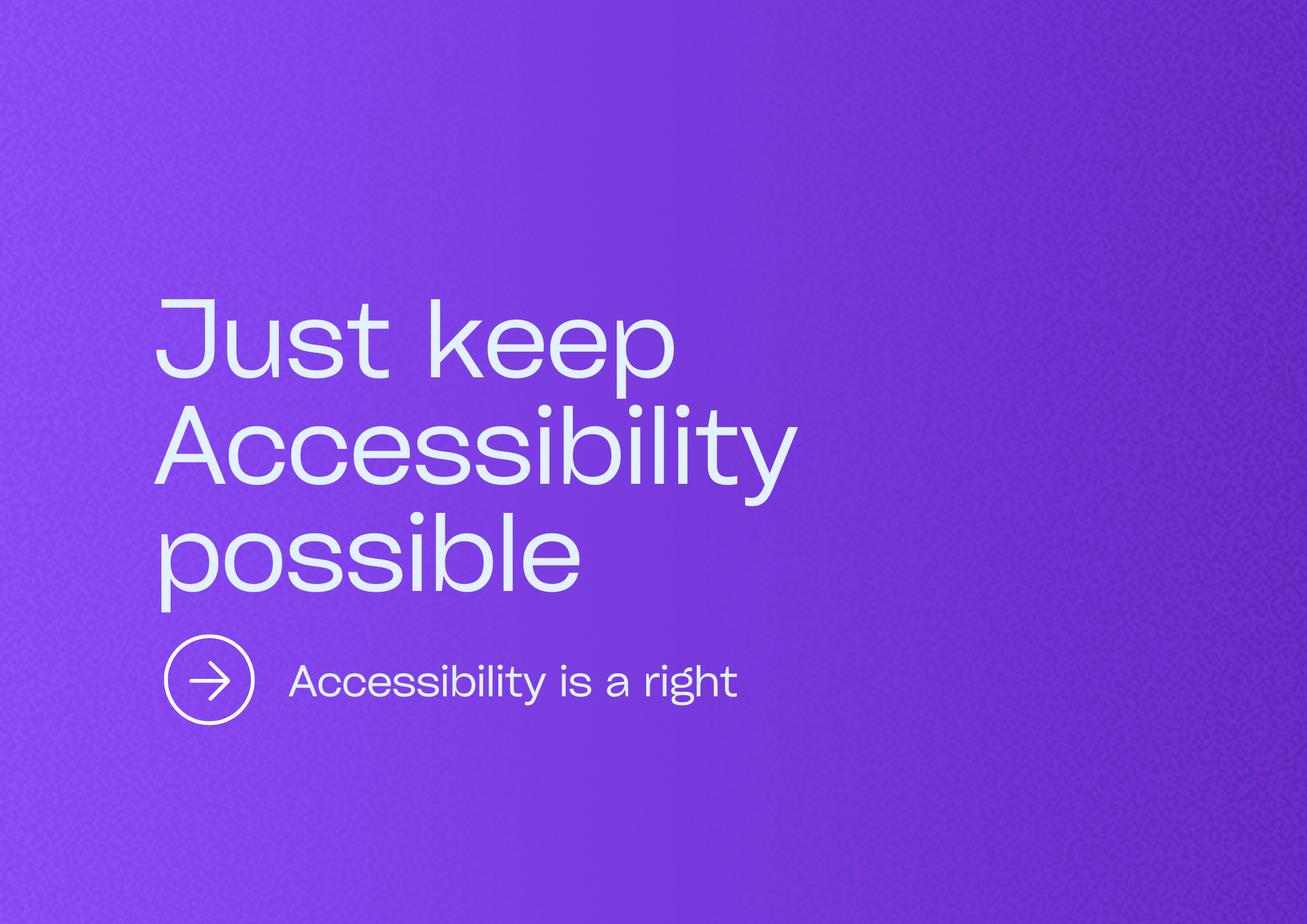 Accessibility visual